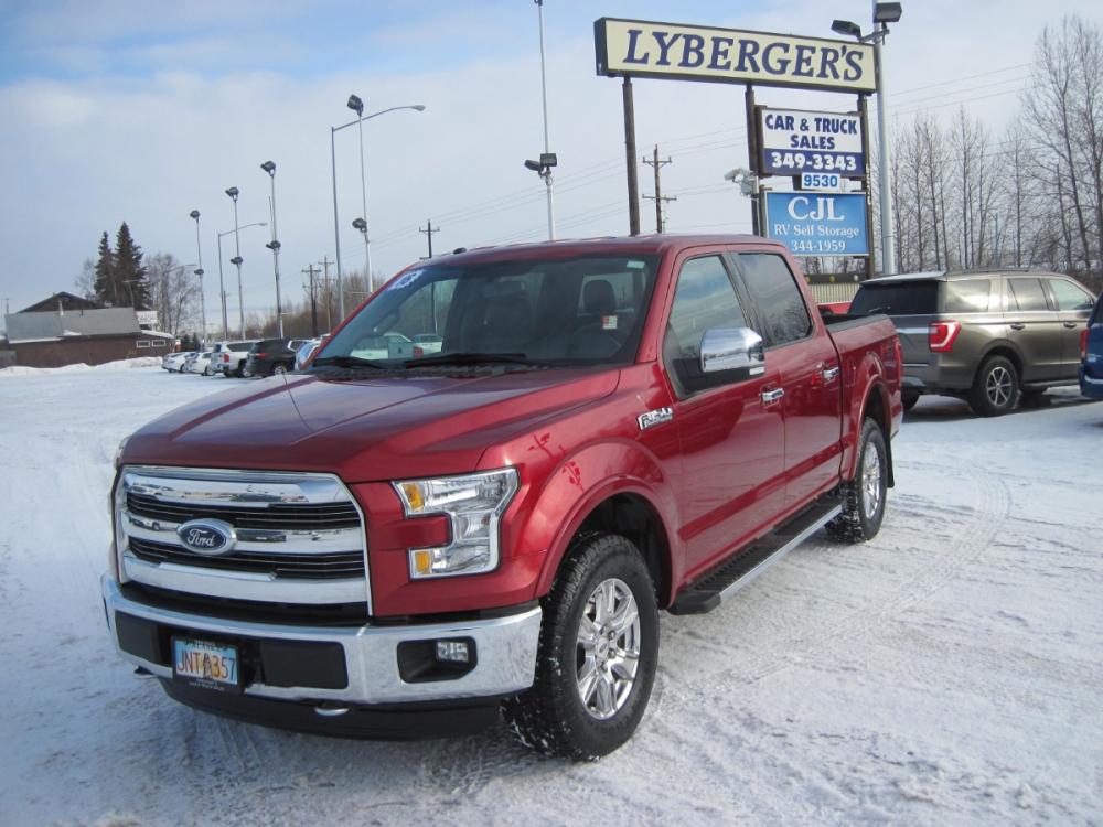 2015 maroon /black Ford F-150 (1FTEW1EF7FF) with an 5.0L V8 engine, 6-Speed Automatic transmission, located at 9530 Old Seward Highway, Anchorage, AK, 99515, (907) 349-3343, 61.134140, -149.865570 - Photo #0