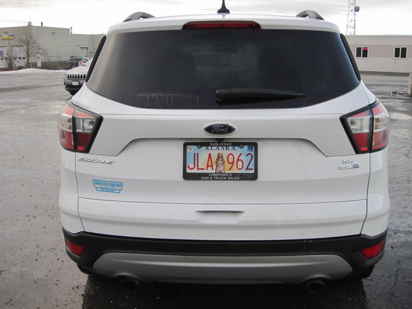 2018 white /gray Ford Escape SE 4WD (1FMCU9GD9JU) with an 1.5L L4 DOHC 16V engine, 6A transmission, located at 9530 Old Seward Highway, Anchorage, AK, 99515, (907) 349-3343, 61.134140, -149.865570 - Photo#3
