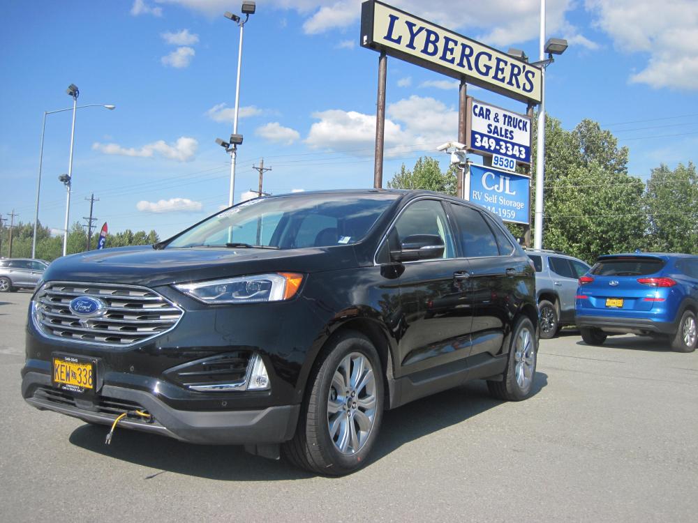 2019 black /black Ford Edge Titanium AWD (2FMPK4K96KB) with an 2.0L L4 DOHC 16V engine, 6A transmission, located at 9530 Old Seward Highway, Anchorage, AK, 99515, (907) 349-3343, 61.134140, -149.865570 - Loaded 2019 Ford Edge Titanium AWD to many options to list come take a test drive. - Photo #0