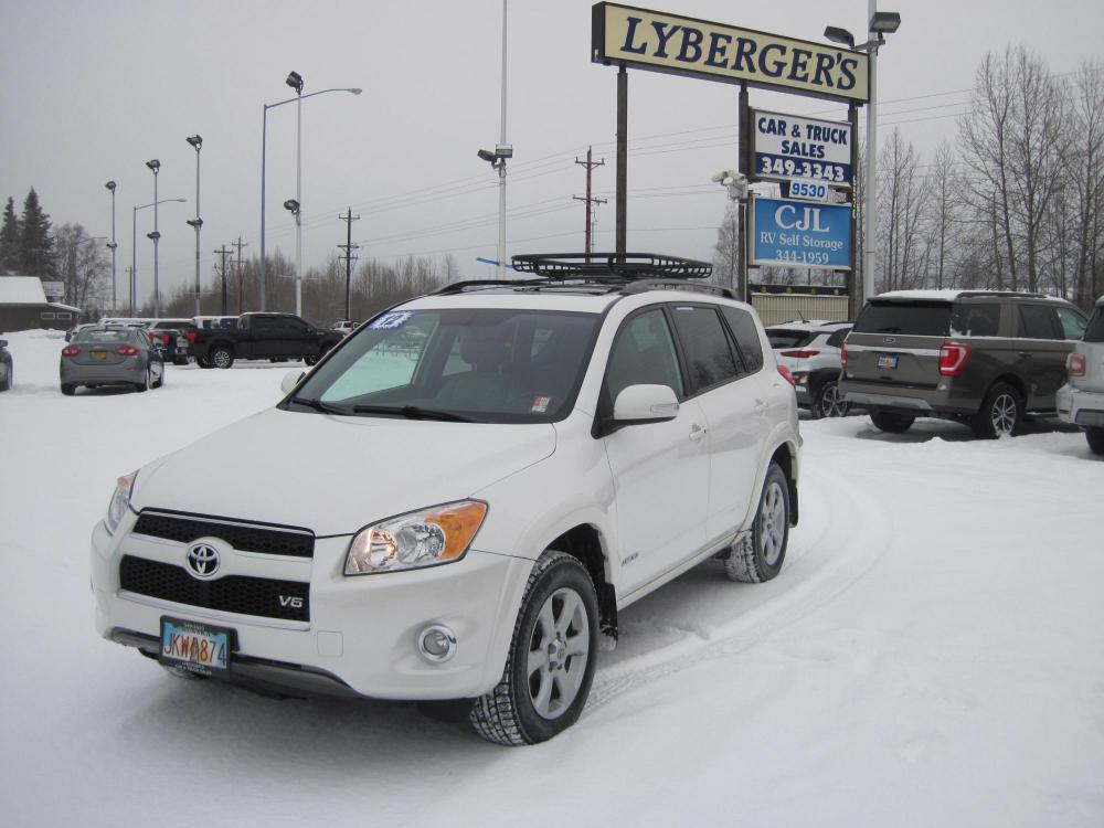 2012 white /tan Toyota RAV4 Limited V6 4WD (2T3DK4DV3CW) with an 3.5L V6 DOHC 24V engine, 5-Speed Automatic transmission, located at 9530 Old Seward Highway, Anchorage, AK, 99515, (907) 349-3343, 61.134140, -149.865570 - Photo #0