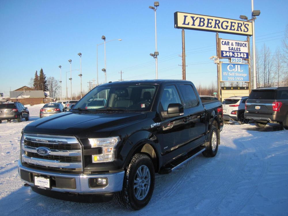2016 black Ford F-150 XLT SuperCrew 6.5-ft. Bed 4WD (1FTEW1EP4GF) with an 2.7L V6 DOHC 24V engine, 6A transmission, located at 9530 Old Seward Highway, Anchorage, AK, 99515, (907) 349-3343, 61.134140, -149.865570 - Photo #0