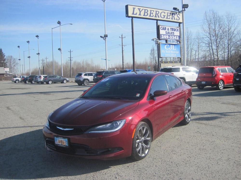 2015 red Chrysler 200 S (1C3CCCBB1FN) with an 2.4L L4 DOHC 16V engine, 9-Speed Automatic transmission, located at 9530 Old Seward Highway, Anchorage, AK, 99515, (907) 349-3343, 61.134140, -149.865570 - Nice looking Chrysler 200 S come take a test drive. - Photo #0
