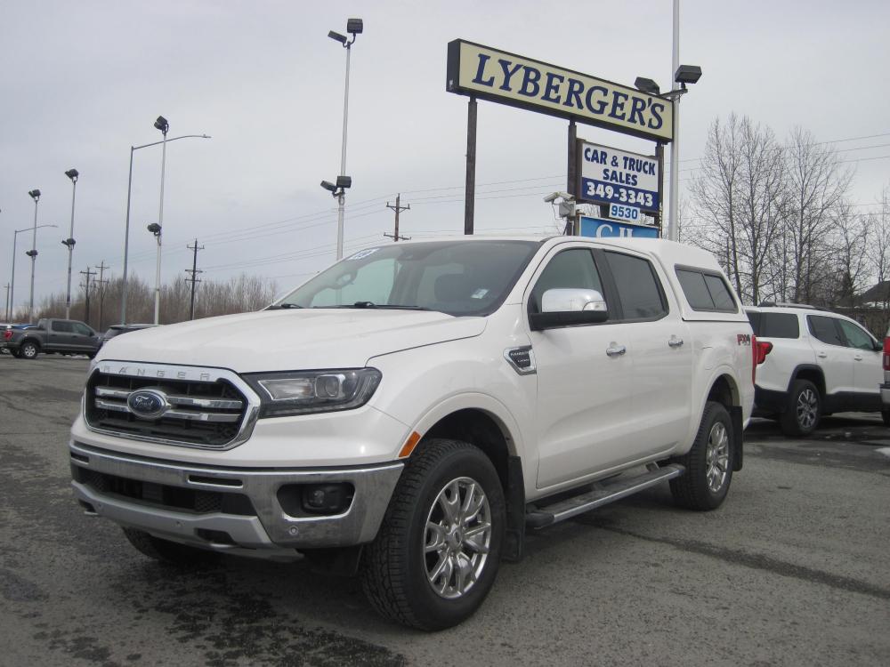 2019 white /black Ford Ranger Lariat SuperCrew 4WD (1FTER4FH1KL) with an 2.3L L4 DOHC 16V engine, 10A transmission, located at 9530 Old Seward Highway, Anchorage, AK, 99515, (907) 349-3343, 61.134140, -149.865570 - Photo #0