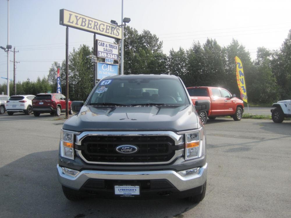 2021 gray /black Ford F-150 XLT SuperCrew 5.5-ft. Bed 4WD (1FTEW1EB2MF) with an 3.3L V6 DOHC 24V engine, 6A transmission, located at 9530 Old Seward Highway, Anchorage, AK, 99515, (907) 349-3343, 61.134140, -149.865570 - Photo #1