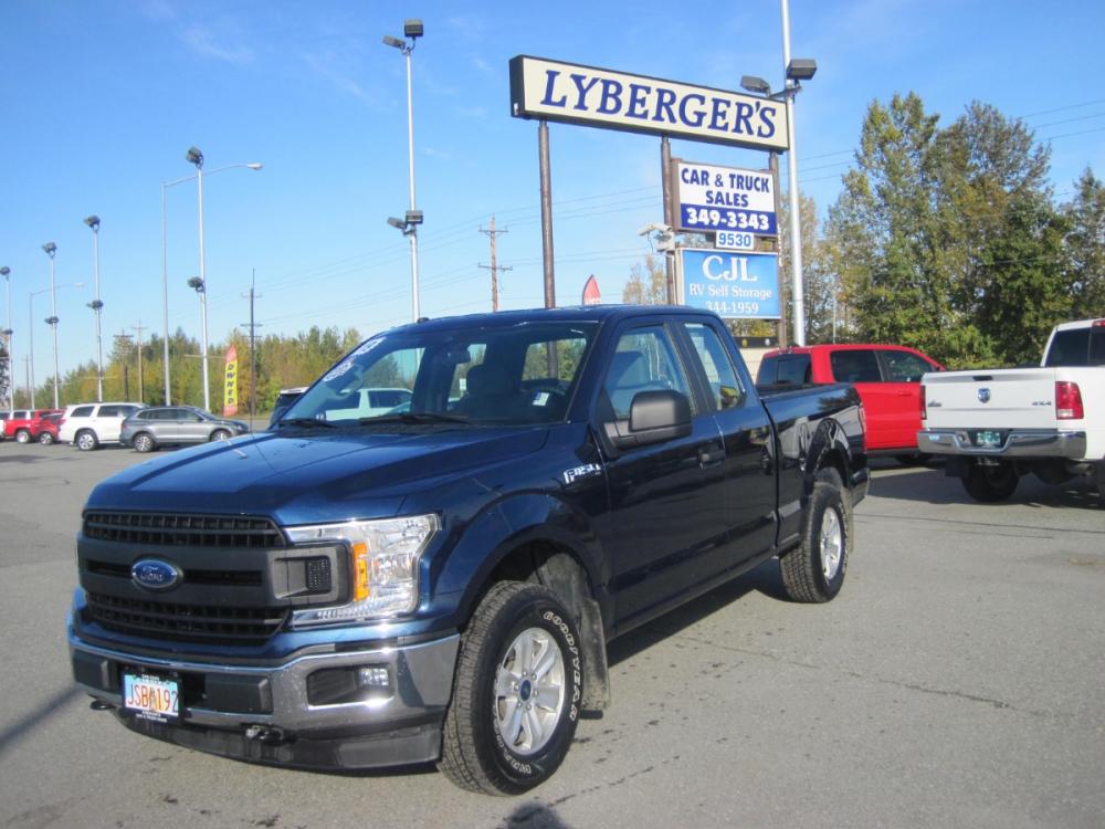 2019 blue /gray Ford F-150 XL SuperCab 6.5-ft. Bed 4wd (1FTEX1EBXKK) with an 3.3L V6 DOHC 24V engine, 6A transmission, located at 9530 Old Seward Highway, Anchorage, AK, 99515, (907) 349-3343, 61.134140, -149.865570 - Photo #0