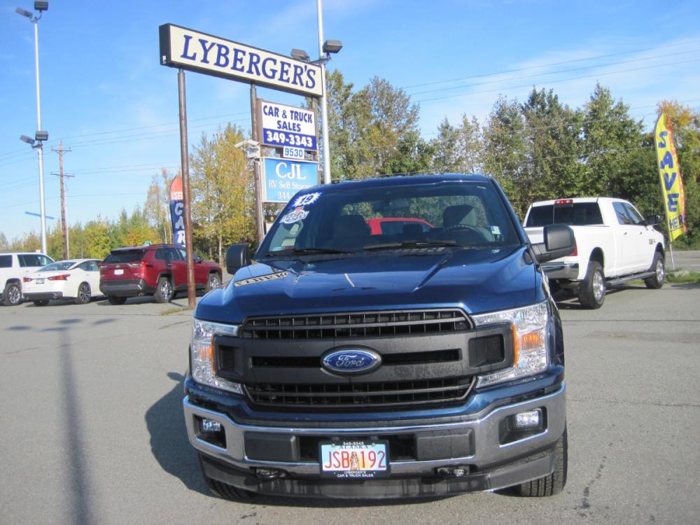 2019 blue /gray Ford F-150 XL SuperCab 6.5-ft. Bed 4wd (1FTEX1EBXKK) with an 3.3L V6 DOHC 24V engine, 6A transmission, located at 9530 Old Seward Highway, Anchorage, AK, 99515, (907) 349-3343, 61.134140, -149.865570 - Photo #1