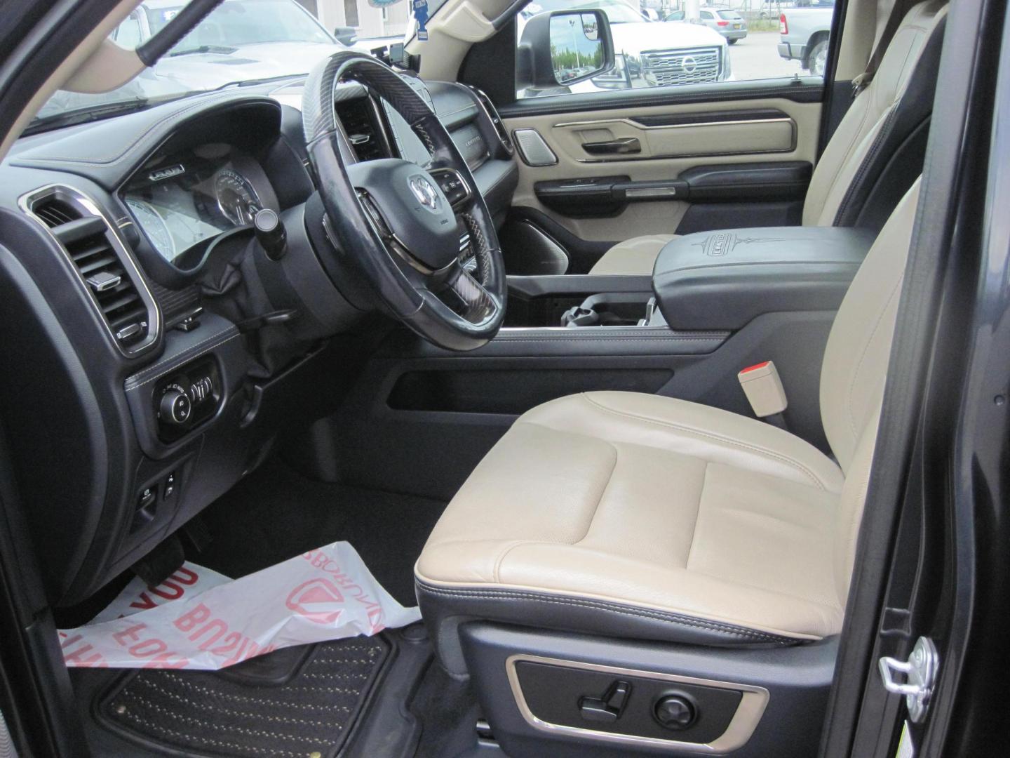 2019 gray /Tan RAM 1500 Limited Crew Cab 4WD (1C6SRFPT1KN) with an 5.7L V8 OHV 16V engine, 8A transmission, located at 9530 Old Seward Highway, Anchorage, AK, 99515, (907) 349-3343, 61.134140, -149.865570 - Loaded 2019 Ram 1500 Linited come take a test drive - Photo#18