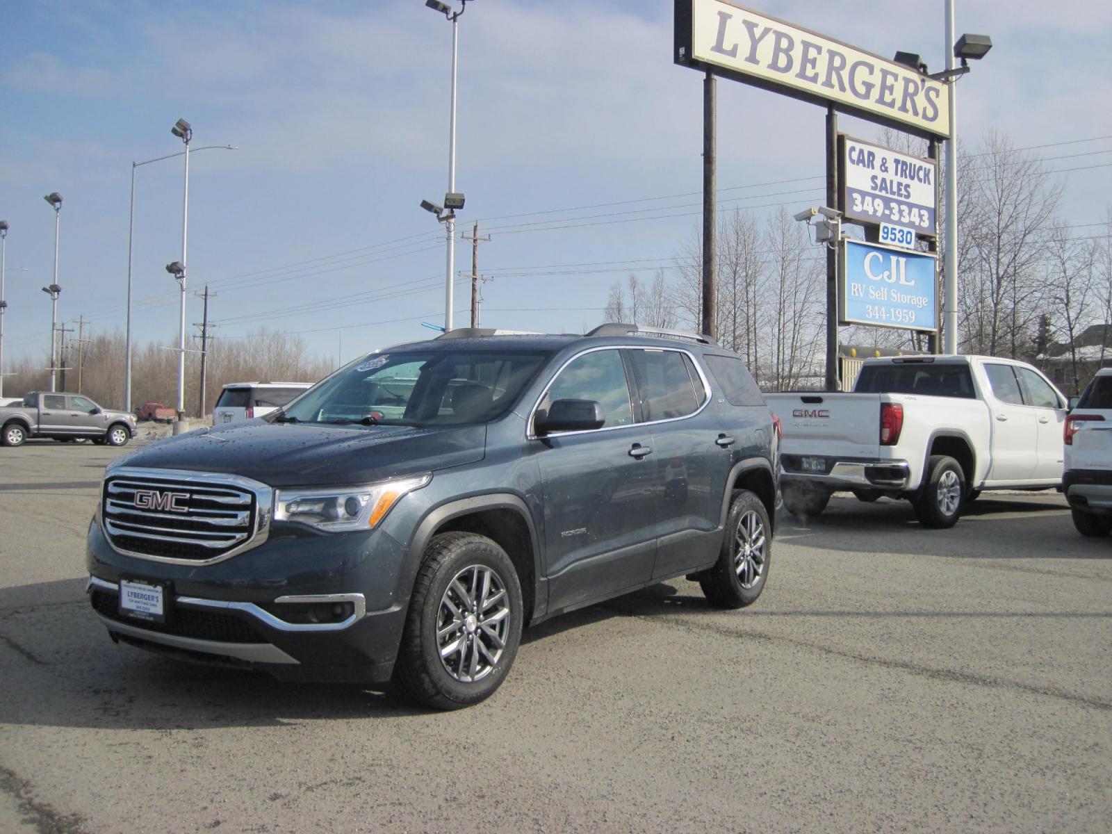 2019 gray /black GMC Acadia SLT-1 AWD (1GKKNULS9KZ) with an 3.6L V6 DOHC 24V engine, 6A transmission, located at 9530 Old Seward Highway, Anchorage, AK, 99515, (907) 349-3343, 61.134140, -149.865570 - Nice 2019 GMC Acadia AWD, navigation, bose stero, universal garage, remote start. Come take a test drive - Photo #0