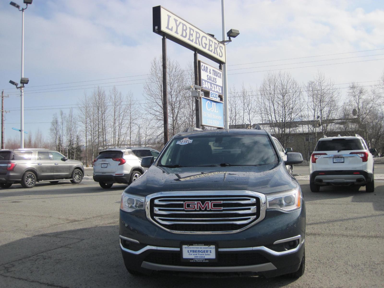 2019 gray /black GMC Acadia SLT-1 AWD (1GKKNULS9KZ) with an 3.6L V6 DOHC 24V engine, 6A transmission, located at 9530 Old Seward Highway, Anchorage, AK, 99515, (907) 349-3343, 61.134140, -149.865570 - Nice 2019 GMC Acadia AWD, navigation, bose stero, universal garage, remote start. Come take a test drive - Photo #1
