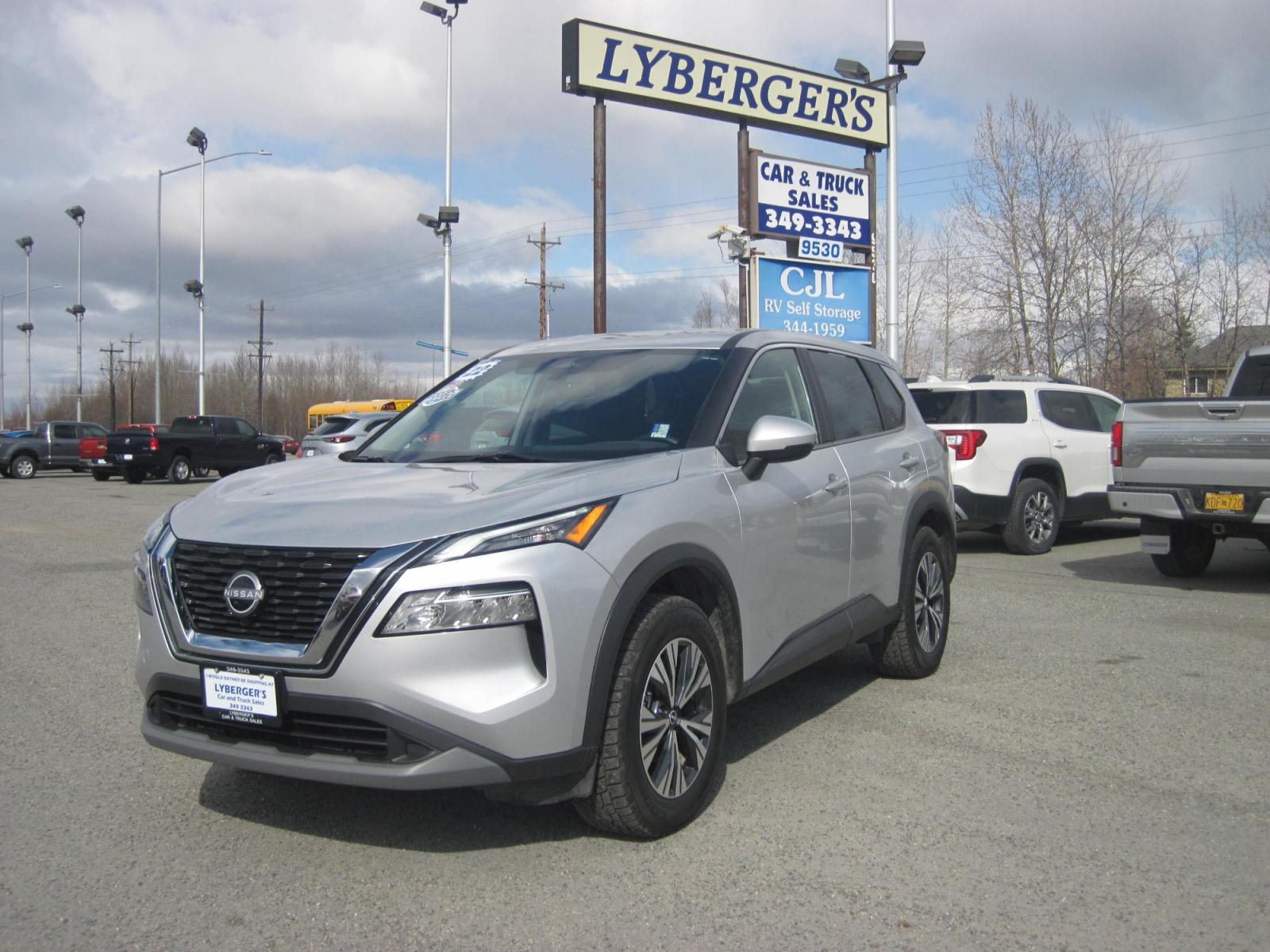2022 silver /gray Nissan Rogue SV AWD (5N1BT3BB9NC) with an 2.5L L4 DOHC 16V engine, CVT transmission, located at 9530 Old Seward Highway, Anchorage, AK, 99515, (907) 349-3343, 61.134140, -149.865570 - Nice Nissan Rogue SV AWD come take a test drive - Photo #0