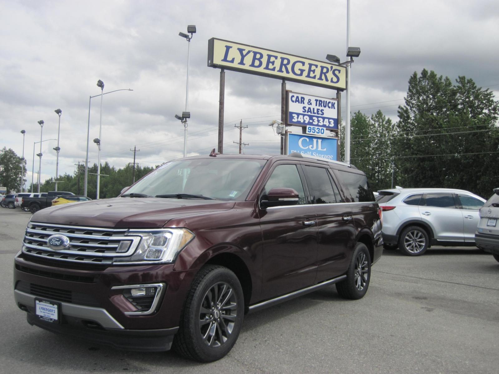 2021 Burgundy /black Ford Expedition MAX Limited 4WD (1FMJK2AT5ME) with an 3.5L V6 DOHC 24V FFV engine, 6A transmission, located at 9530 Old Seward Highway, Anchorage, AK, 99515, (907) 349-3343, 61.134140, -149.865570 - Photo #0