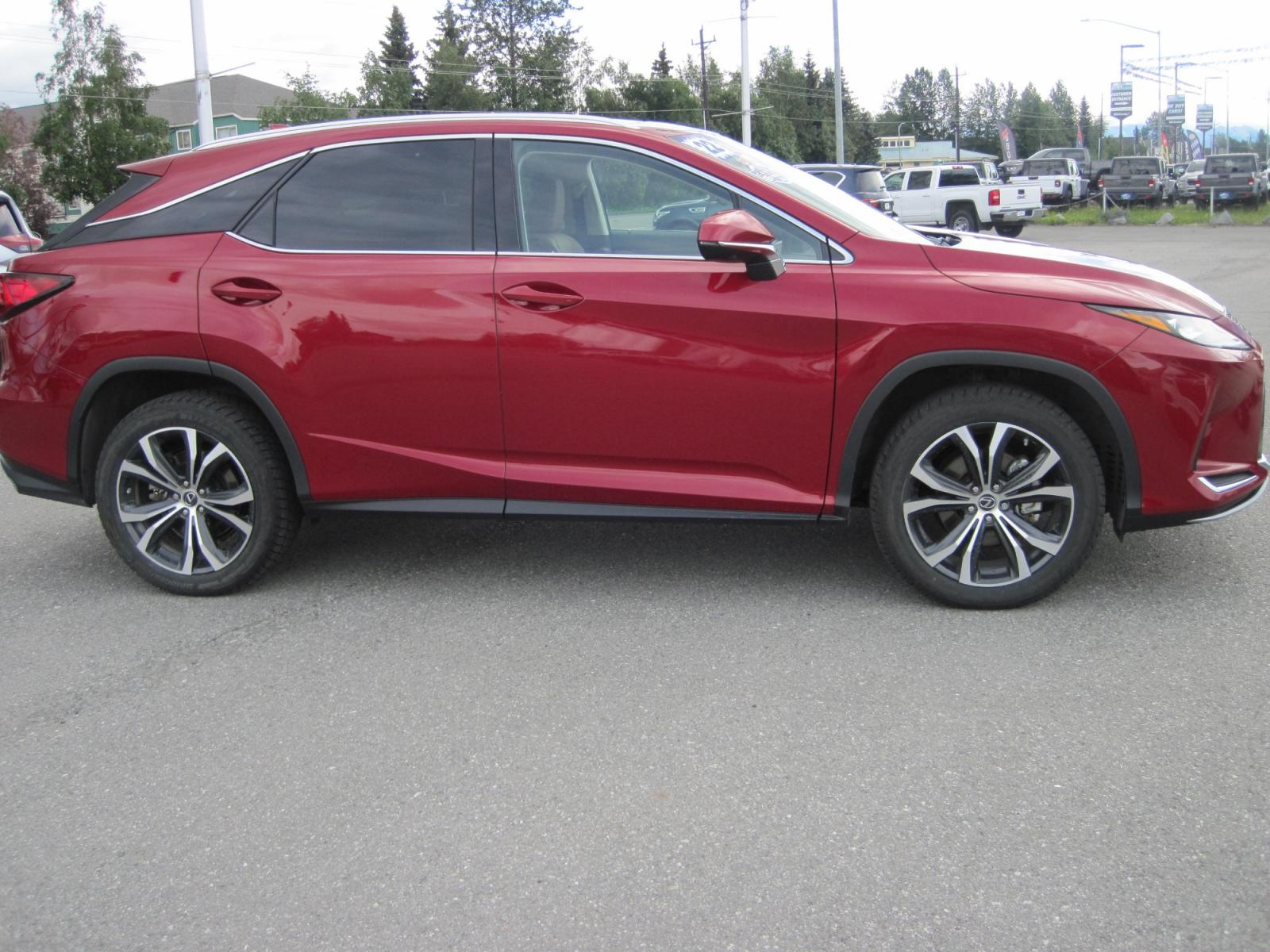 2022 red /Brown Lexus RX 350 AWD (2T2HZMDA4NC) with an 3.5L V6 DOHC 24V engine, 6A transmission, located at 9530 Old Seward Highway, Anchorage, AK, 99515, (907) 349-3343, 61.134140, -149.865570 - Low Miles on this Lexus RX350 come take a test drive. - Photo #2