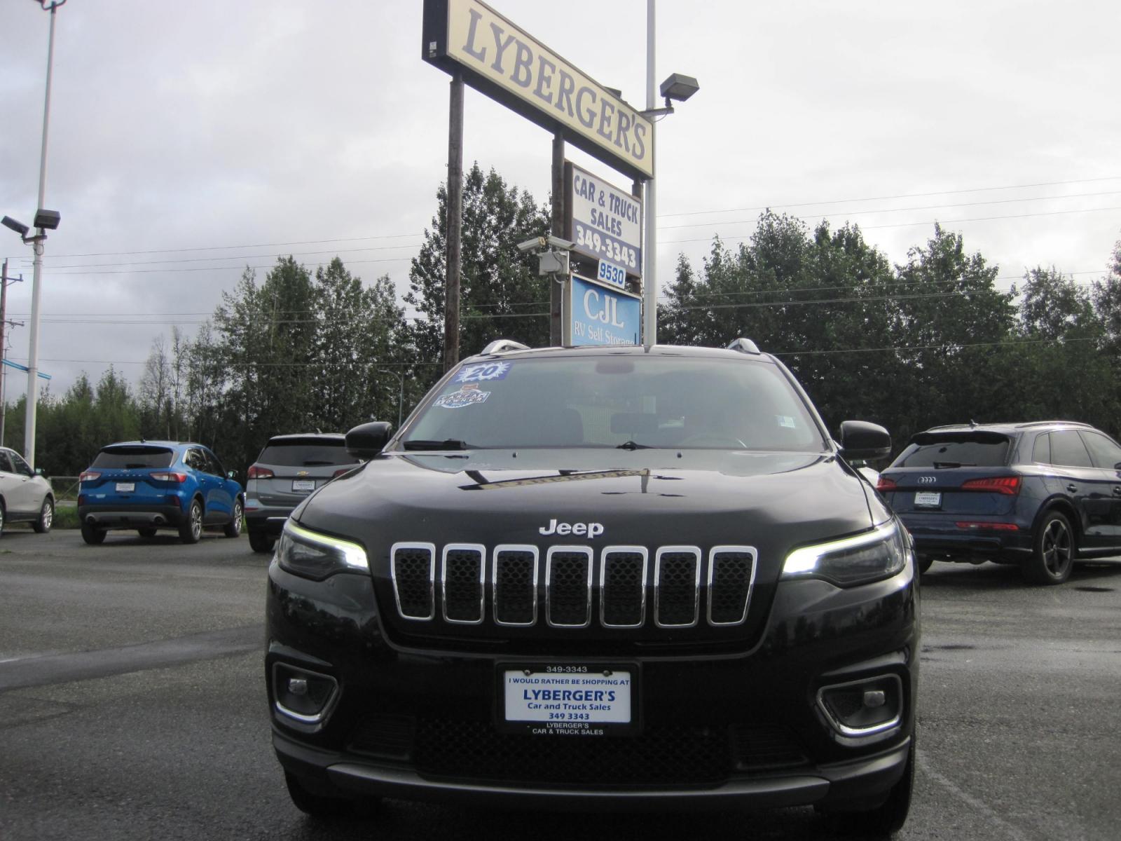 2020 black /black Jeep Cherokee Limited AWD (1C4PJMDX5LD) with an 3.6L V6 DOHC 24V engine, 9-Speed Automatic transmission, located at 9530 Old Seward Highway, Anchorage, AK, 99515, (907) 349-3343, 61.134140, -149.865570 - Nice Jeep Cherokee Limited come take a test drive. - Photo #1