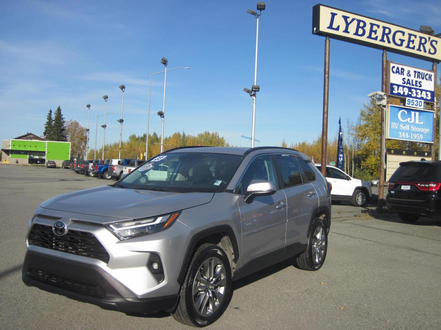2023 silver /black Toyota RAV4 XLE Premium AWD (2T3A1RFV1PW) with an 2.5L L4 DOHC 16V engine, 8A transmission, located at 9530 Old Seward Highway, Anchorage, AK, 99515, (907) 349-3343, 61.134140, -149.865570 - Nice Toyota Rav4 XLE premium, heated seats come take a test drive - Photo#0