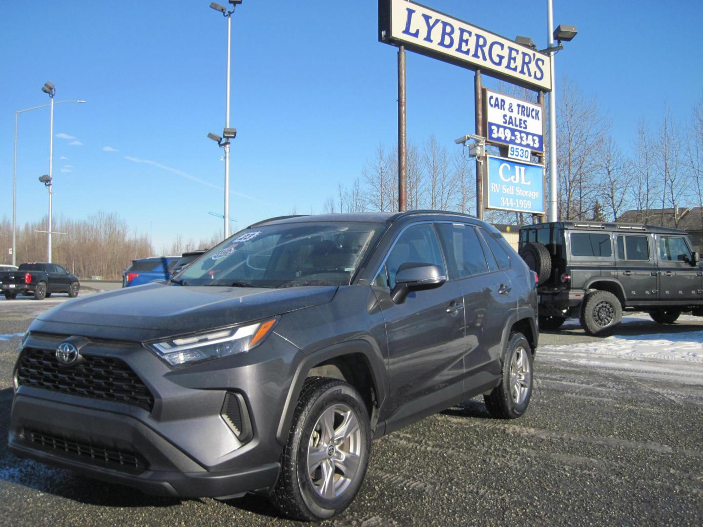 2023 gray /black Toyota RAV4 XLE AWD (2T3P1RFV8PW) with an 2.5L L4 DOHC 16V engine, 8A transmission, located at 9530 Old Seward Highway, Anchorage, AK, 99515, (907) 349-3343, 61.134140, -149.865570 - Nice Toyota Rav4 XLE come take a test drive. - Photo#0