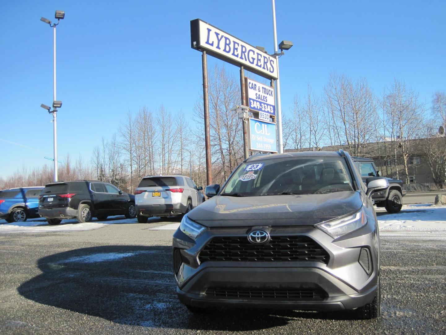 2023 gray /black Toyota RAV4 XLE AWD (2T3P1RFV8PW) with an 2.5L L4 DOHC 16V engine, 8A transmission, located at 9530 Old Seward Highway, Anchorage, AK, 99515, (907) 349-3343, 61.134140, -149.865570 - Nice Toyota Rav4 XLE come take a test drive. - Photo#1
