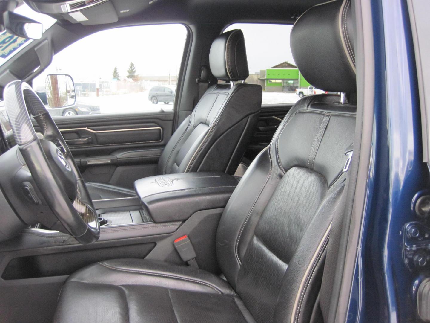 2019 blue /black RAM 1500 Limited Crew Cab SWB 4WD (1C6SRFHT0KN) with an 5.7L V8 OHV 16V engine, 8A transmission, located at 9530 Old Seward Highway, Anchorage, AK, 99515, (907) 349-3343, 61.134140, -149.865570 - Loaded Ram 1500 Crew Cab, come take a test drive - Photo#10