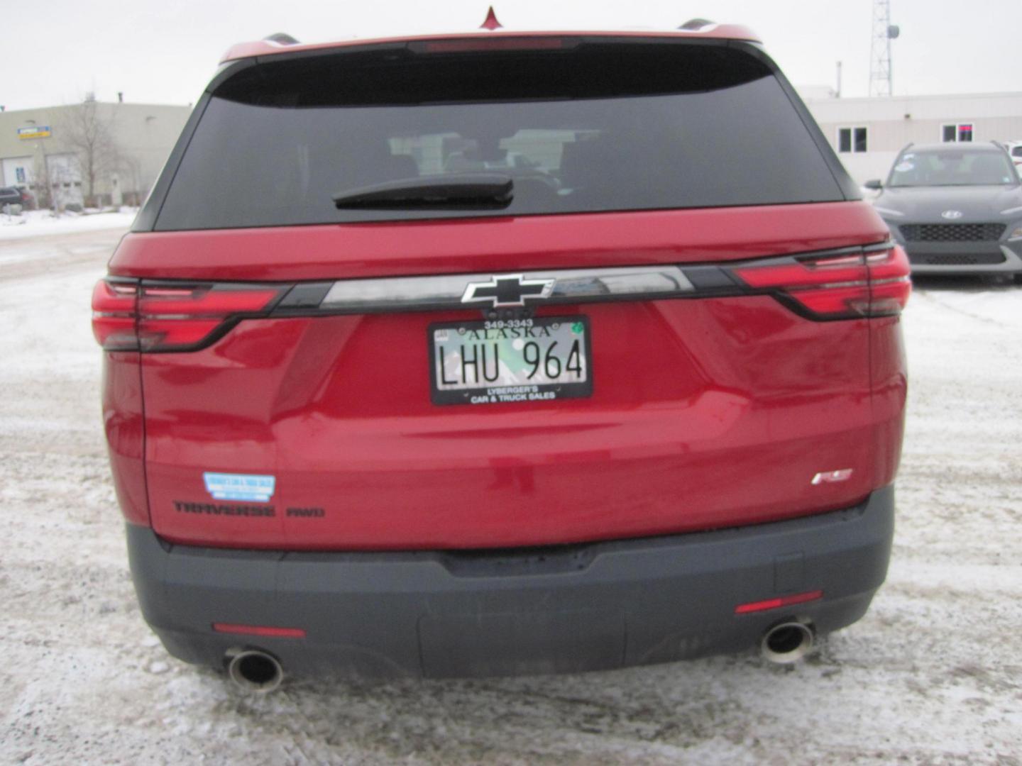 2023 red /black Chevrolet Traverse RS AWD (1GNEVJKW0PJ) with an 3.6L V6 DOHC 24V engine, 9A transmission, located at 9530 Old Seward Highway, Anchorage, AK, 99515, (907) 349-3343, 61.134140, -149.865570 - Nice Chevrolet Traverse RS awd come take a test drive - Photo#1