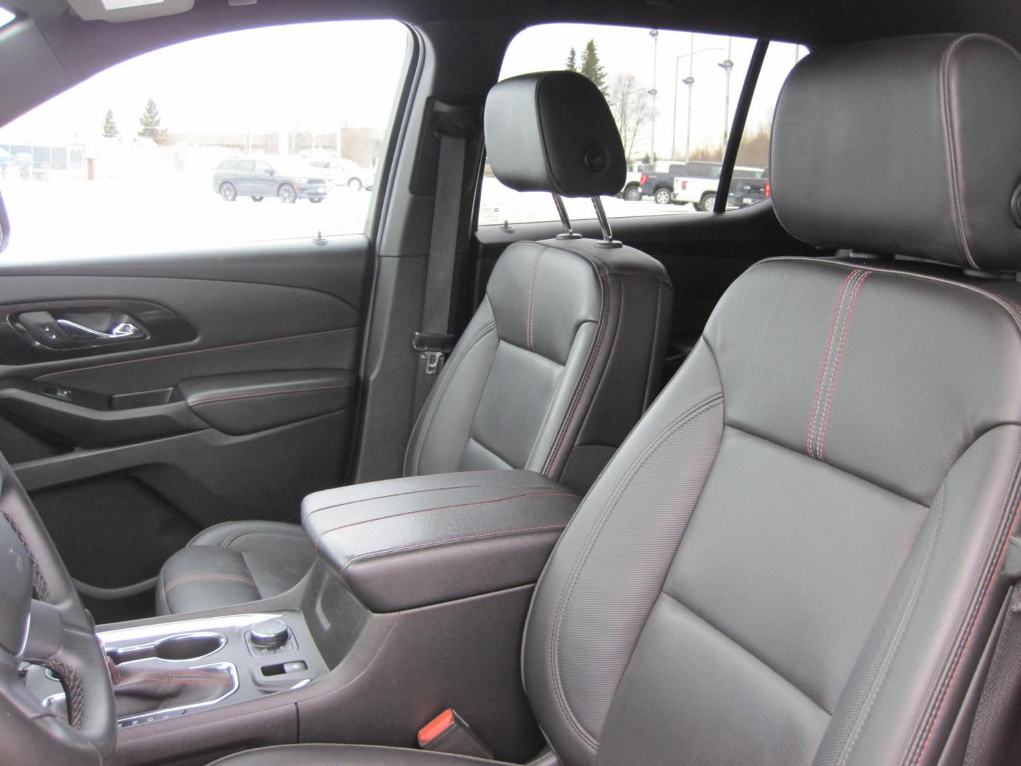 2023 red /black Chevrolet Traverse RS AWD (1GNEVJKW0PJ) with an 3.6L V6 DOHC 24V engine, 9A transmission, located at 9530 Old Seward Highway, Anchorage, AK, 99515, (907) 349-3343, 61.134140, -149.865570 - Nice Chevrolet Traverse RS awd come take a test drive - Photo#14