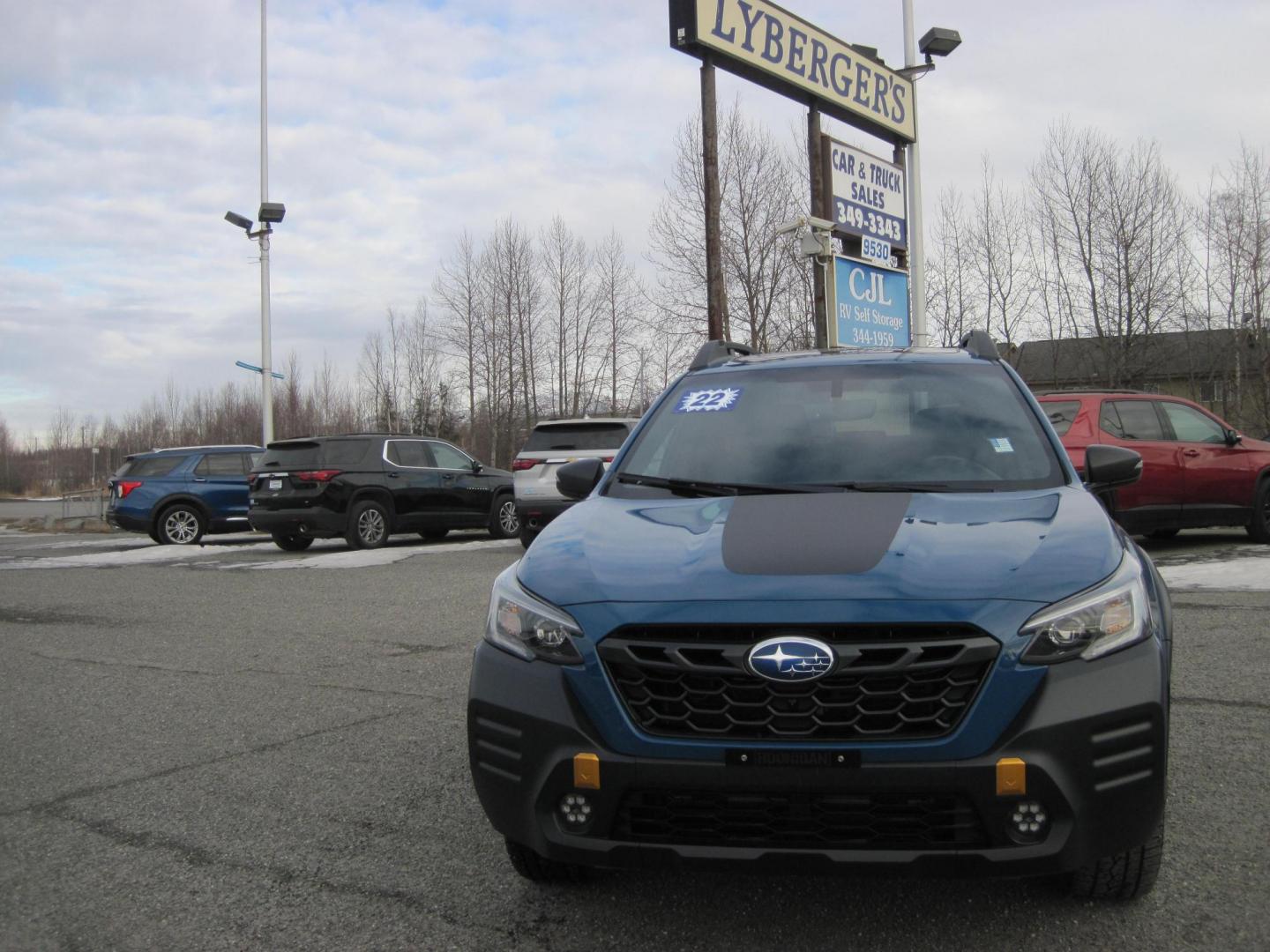 2022 blue /black Subaru Outback Wilderness (4S4BTGUD9N3) with an 2.4L H4 DOHC 16V TURBO engine, CVT transmission, located at 9530 Old Seward Highway, Anchorage, AK, 99515, (907) 349-3343, 61.134140, -149.865570 - Subaru Outback with the Wilderness package, come take a test drive. - Photo#1
