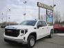 2023 white /black GMC Sierra 1500 Pro Crew Cab 4WD (3GTPUAEK8PG) with an 2.7L L4 DOHC 16V TURBO engine, 6A transmission, located at 9530 Old Seward Highway, Anchorage, AK, 99515, (907) 349-3343, 61.134140, -149.865570 - Nice GMC Sierra 1500 PRO come take a test drive - Photo#0