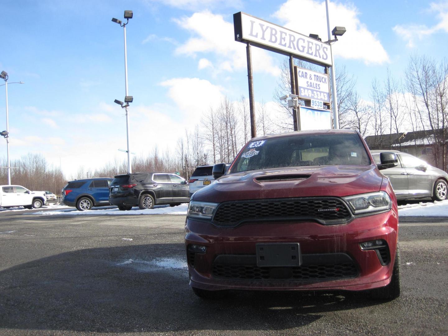 2023 red /black Dodge Durango R/T AWD (1C4SDJCT1PC) with an 5.7L V8 OHV 16V engine, 8A transmission, located at 9530 Old Seward Highway, Anchorage, AK, 99515, (907) 349-3343, 61.134140, -149.865570 - Loaded Dodge Durango R/T plus sport come take a test drive - Photo#1