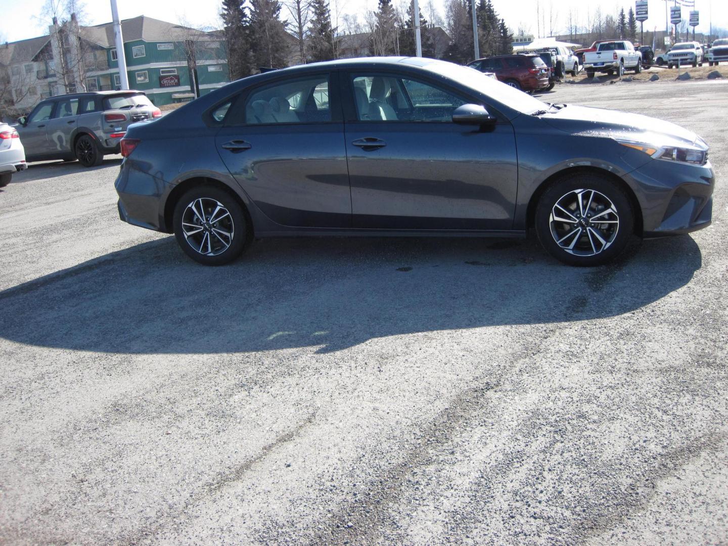 2023 gray /black Kia Forte LXS (3KPF24AD5PE) with an 2.0L L4 DOHC 16V engine, CVT transmission, located at 9530 Old Seward Highway, Anchorage, AK, 99515, (907) 349-3343, 61.134140, -149.865570 - Nice 2023 Kia Forte LXS come take a test drive. - Photo#3