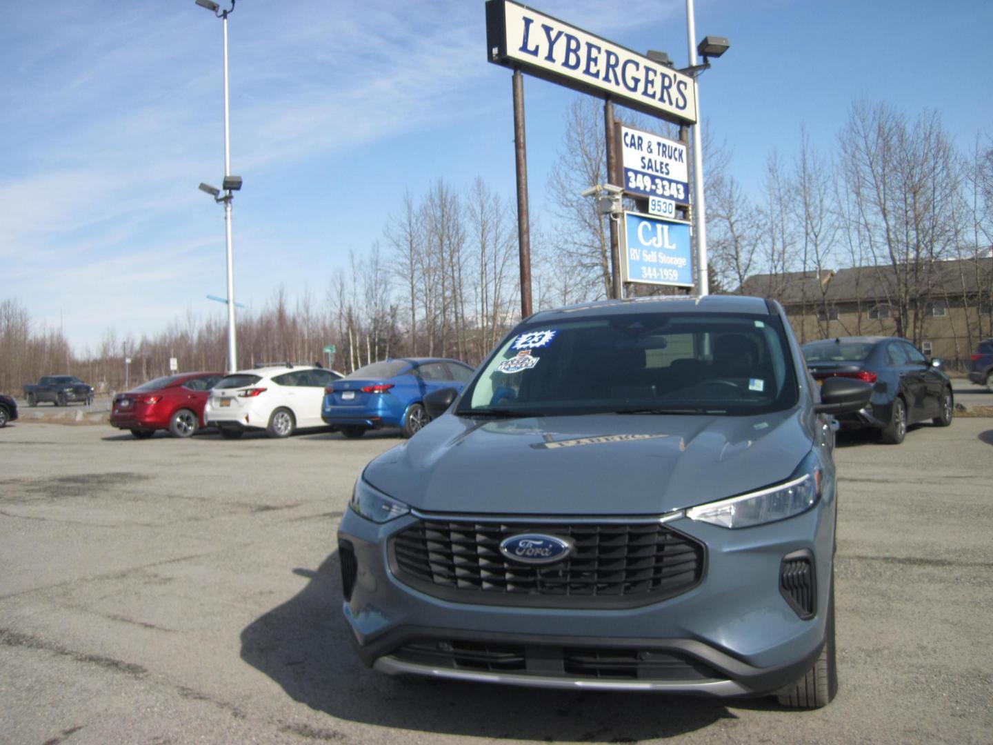 2023 blue /black Ford Escape Active AWD (1FMCU9GN8PU) with an 1.5L L3 engine, 8A transmission, located at 9530 Old Seward Highway, Anchorage, AK, 99515, (907) 349-3343, 61.134140, -149.865570 - Nice Ford Escape Active sport, awd come take a test drive. - Photo#1