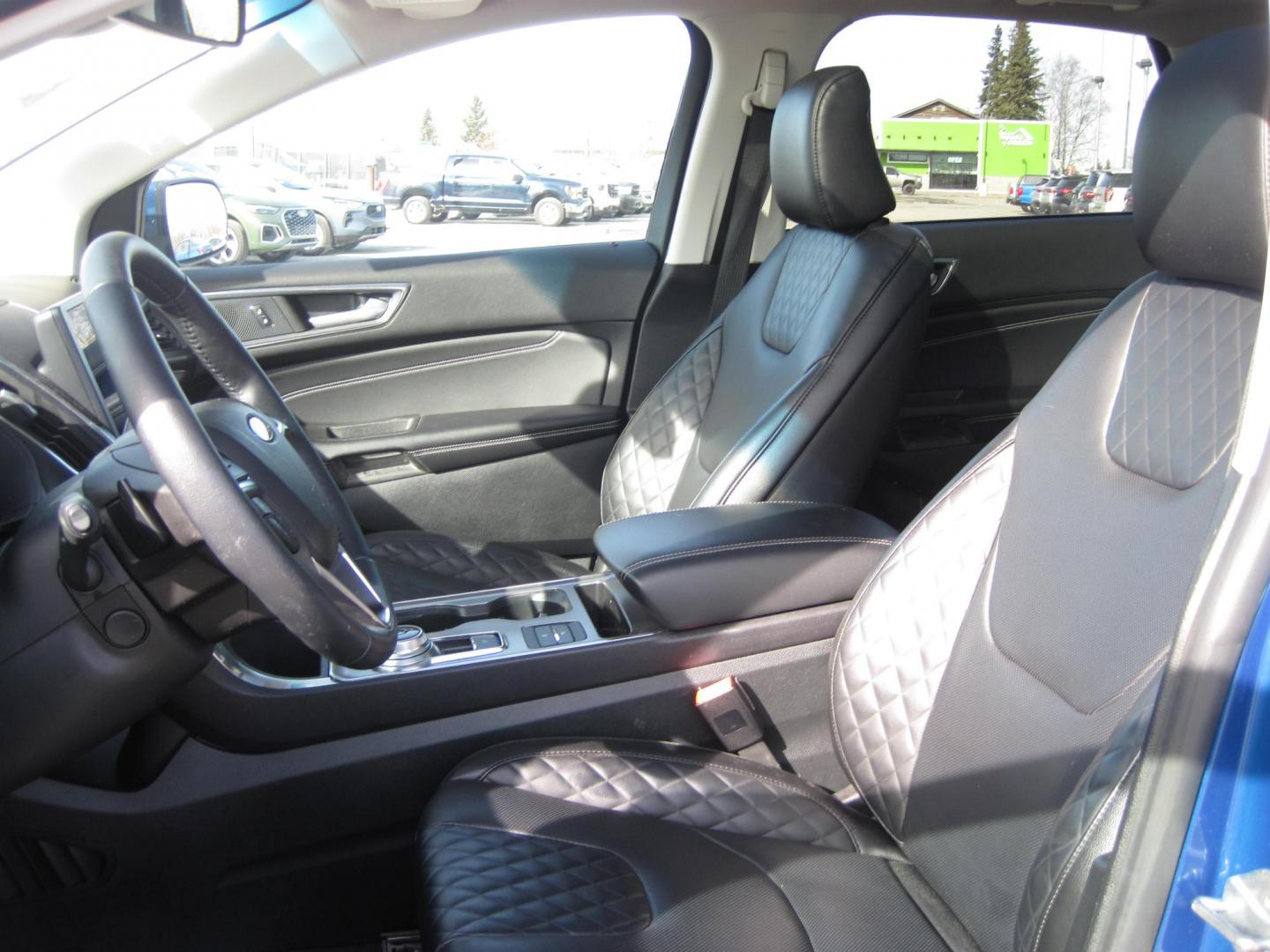 2024 blue /black Ford Edge Titanium (2FMPK4K9XRB) with an 2.0L L4 DOHC 16V engine, 6A transmission, located at 9530 Old Seward Highway, Anchorage, AK, 99515, (907) 349-3343, 61.134140, -149.865570 - Loaded 2024 Ford Edge Titanium, come take a test drive - Photo#10