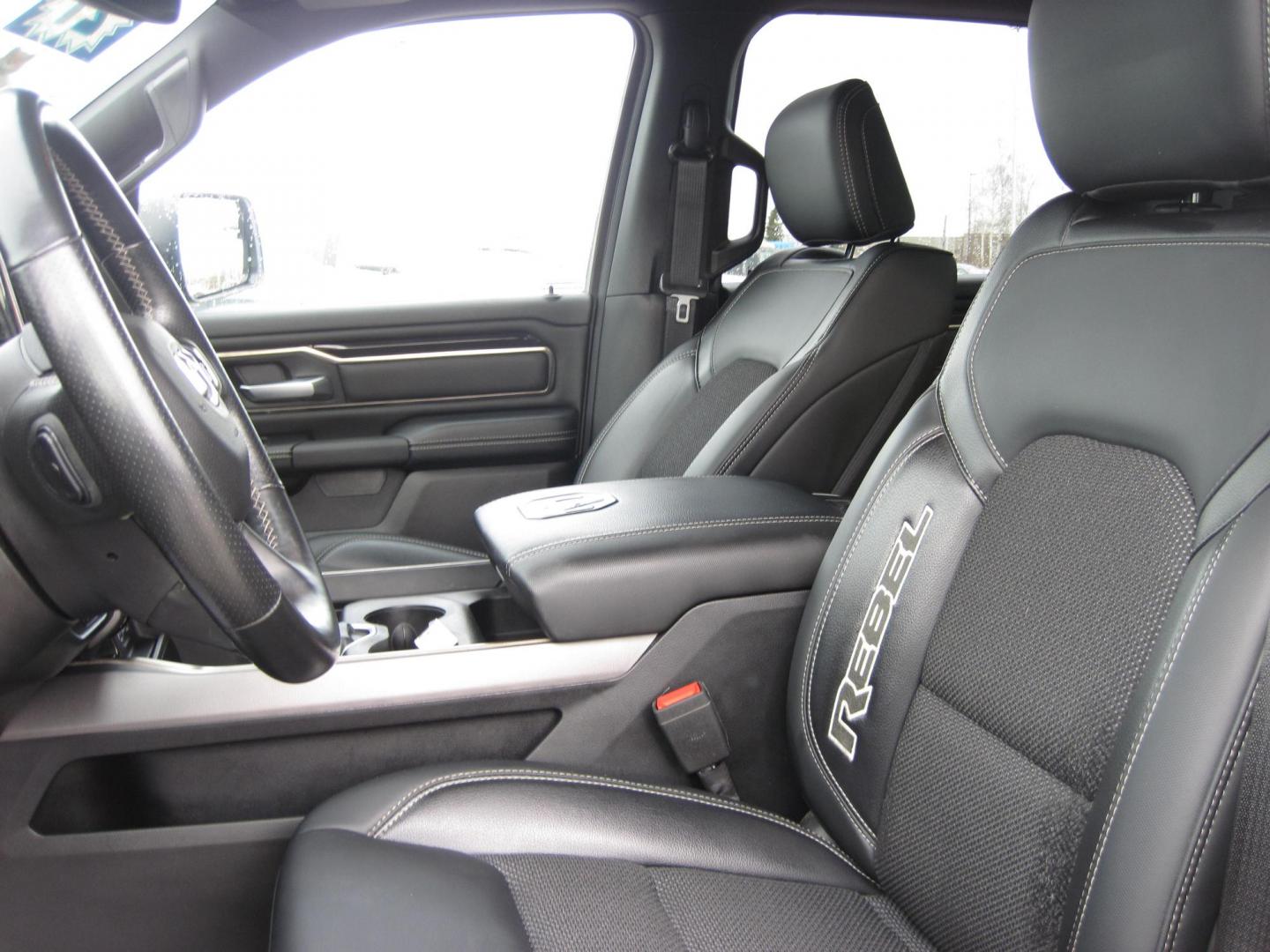 2021 silver /black RAM 1500 Rebel Crew Cab SB 4WD (1C6SRFLT9MN) with an 5.7L V8 OHV 16V engine, 8A transmission, located at 9530 Old Seward Highway, Anchorage, AK, 99515, (907) 349-3343, 61.134140, -149.865570 - Nice Ram 1500 Rebel come take a test drive - Photo#13