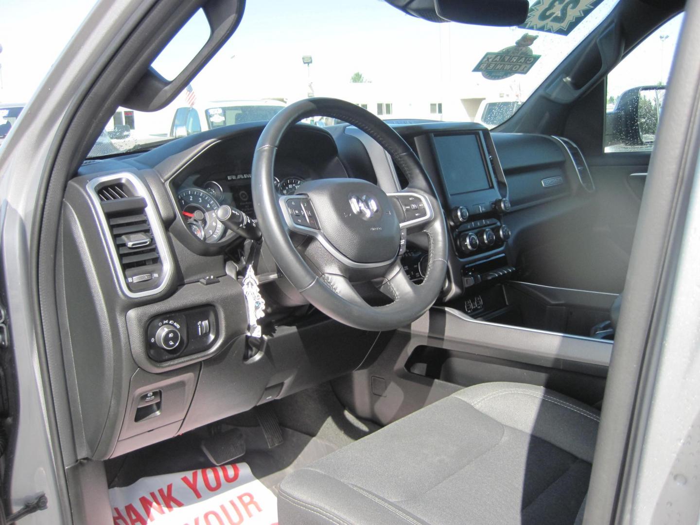 2023 silver /gray RAM 1500 Big Horn Crew Cab SWB 4WD (1C6SRFFT6PN) with an 5.7L V8 OHV 16V engine, 8A transmission, located at 9530 Old Seward Highway, Anchorage, AK, 99515, (907) 349-3343, 61.134140, -149.865570 - Really Nice low miles on this 2023 Ram 1500 Crew cab Big Horn come take a test drive. - Photo#9