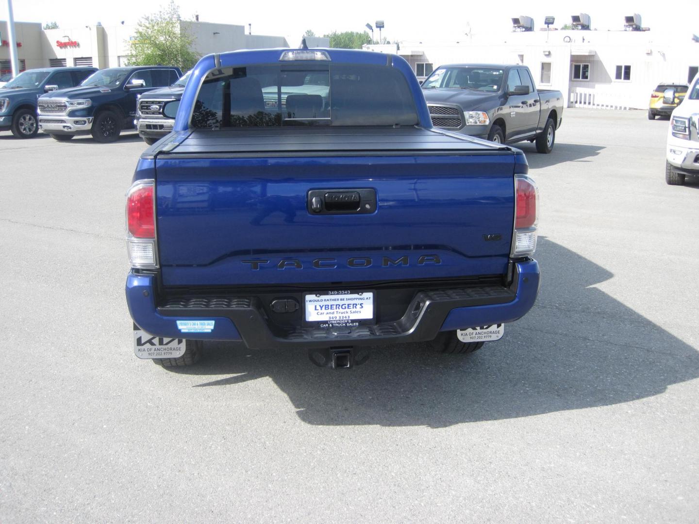 2023 blue /black Toyota Tacoma SR5 Double Cab Long Bed V6 6AT 4WD (3TYCZ5AN1PT) with an 3.5L V6 DOHC 24V engine, 6A transmission, located at 9530 Old Seward Highway, Anchorage, AK, 99515, (907) 349-3343, 61.134140, -149.865570 - Loaded 2023 Toyota Tacoma Double Cab TRD Sport , come take a test drive - Photo#3
