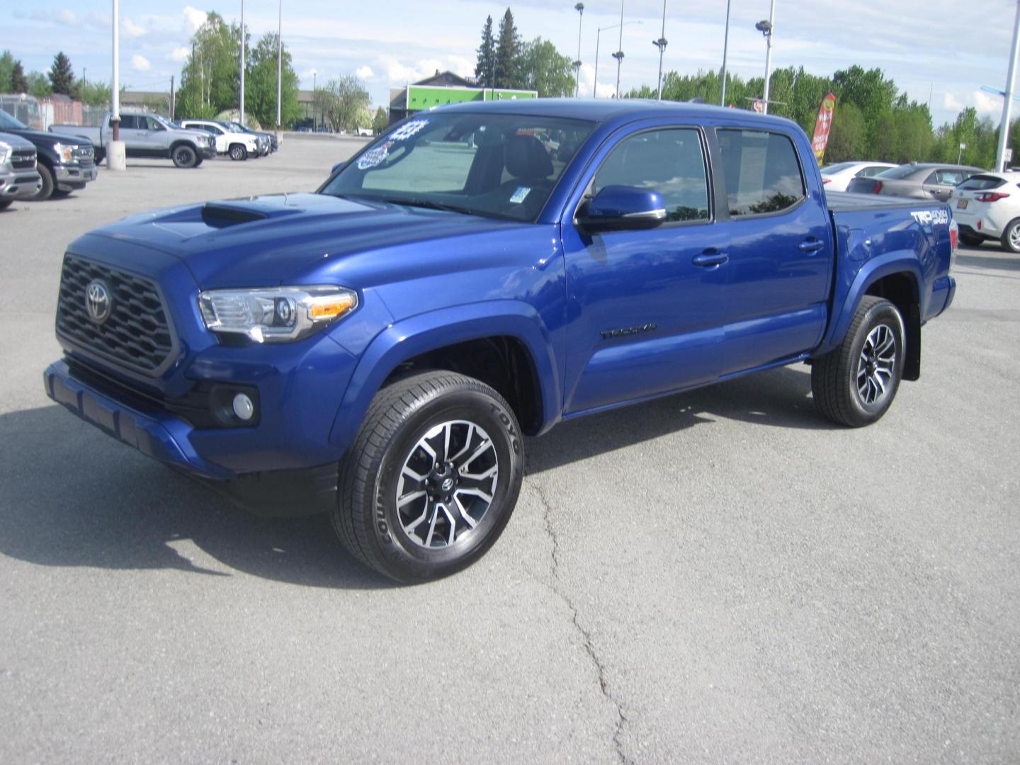 2023 blue /black Toyota Tacoma SR5 Double Cab Long Bed V6 6AT 4WD (3TYCZ5AN1PT) with an 3.5L V6 DOHC 24V engine, 6A transmission, located at 9530 Old Seward Highway, Anchorage, AK, 99515, (907) 349-3343, 61.134140, -149.865570 - Loaded 2023 Toyota Tacoma Double Cab TRD Sport , come take a test drive - Photo#6