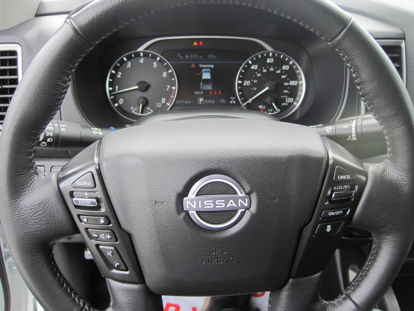 2024 white /black Nissan Frontier S Crew Cab 4WD (1N6ED1EK4RN) with an 3.8L V6 DOHC 24V engine, 9A transmission, located at 9530 Old Seward Highway, Anchorage, AK, 99515, (907) 349-3343, 61.134140, -149.865570 - Photo#13