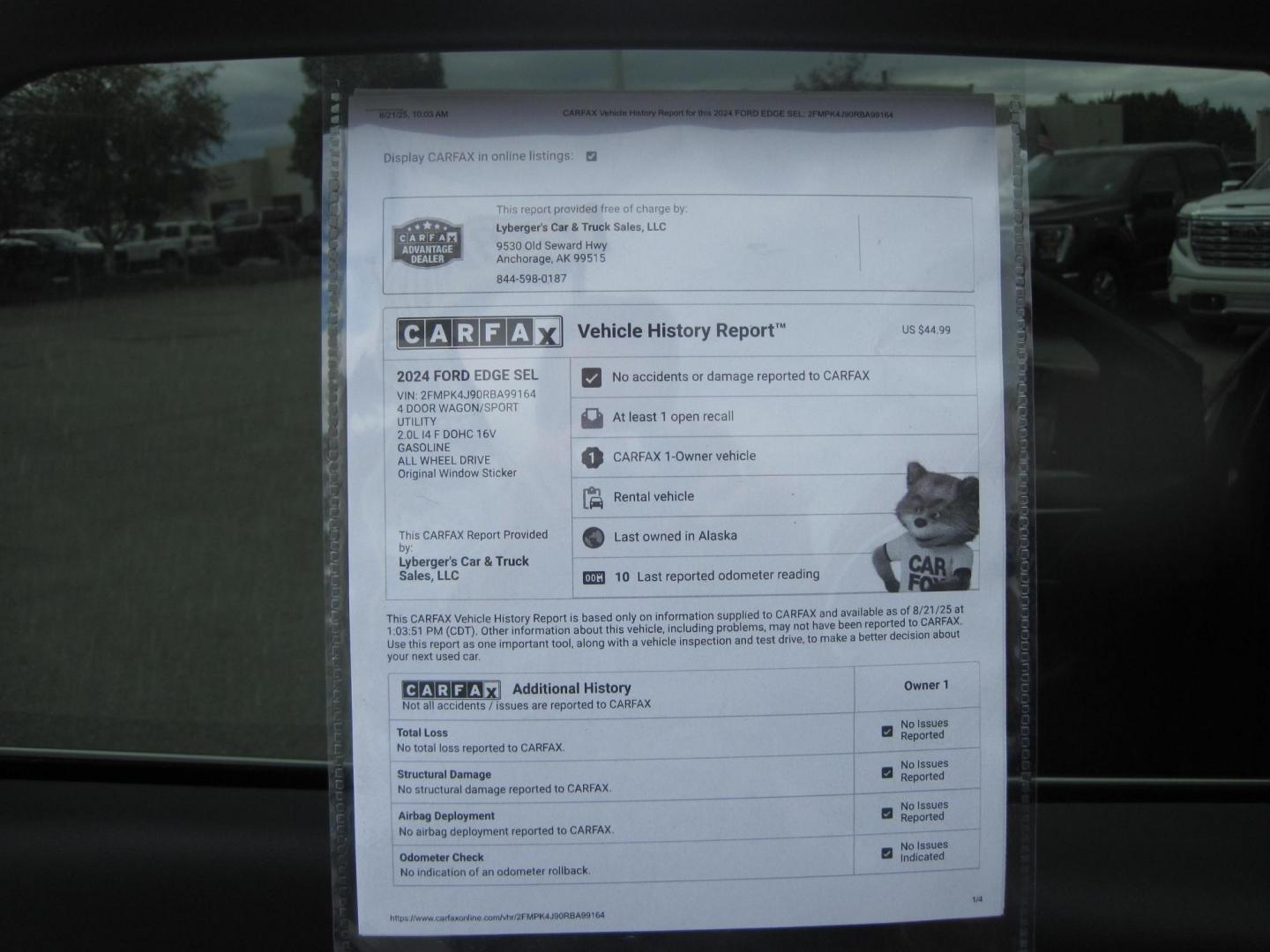2024 red /black Ford Edge SEL (2FMPK4J90RB) with an 2.0L L4 DOHC 16V engine, 6A transmission, located at 9530 Old Seward Highway, Anchorage, AK, 99515, (907) 349-3343, 61.134140, -149.865570 - Nice 2024 Ford Edge SEL, come take a test drive - Photo#11
