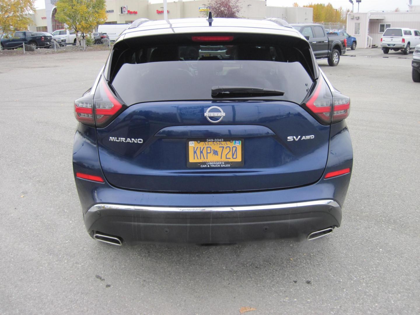 2023 blue /black Nissan Murano SV AWD (5N1AZ2BS0PC) with an 3.5L V6 DOHC 24V engine, CVT transmission, located at 9530 Old Seward Highway, Anchorage, AK, 99515, (907) 349-3343, 61.134140, -149.865570 - Photo#5