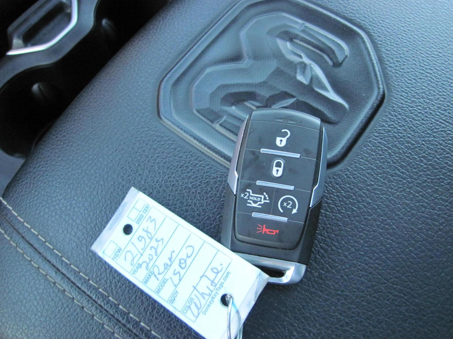 2025 white /black RAM 1500 Laramie Crew Cab 4WD (1C6SRFRP6SN) with an 3.0L V6 DOHC 24V TURBO engine, 8A transmission, located at 9530 Old Seward Highway, Anchorage, AK, 99515, (907) 349-3343, 61.134140, -149.865570 - Photo#16