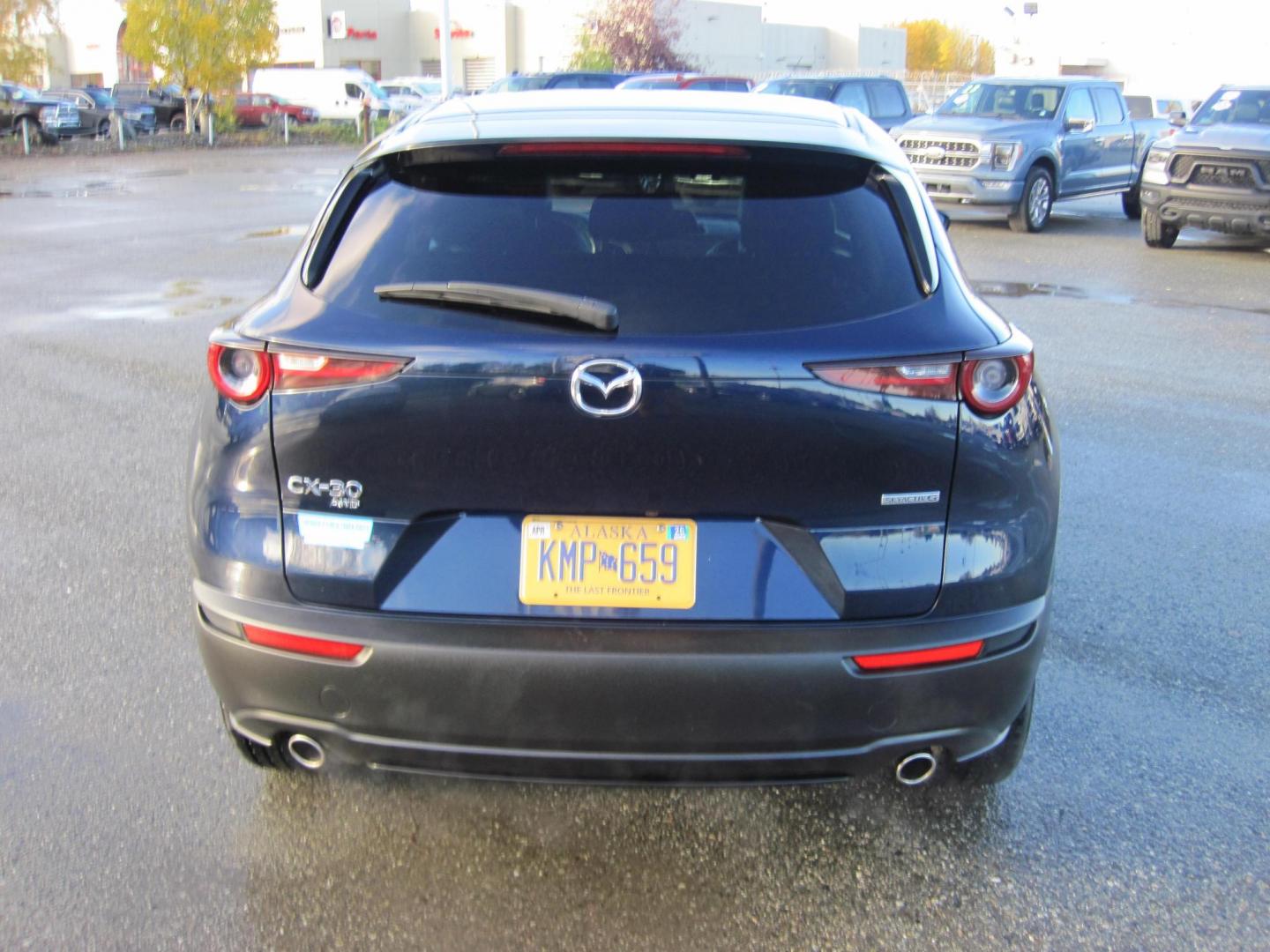 2024 blue /black Mazda CX-30 CX-30 (3MVDMBBM5RM) with an 2.5L L4 DOHC 16V engine, 6A transmission, located at 9530 Old Seward Highway, Anchorage, AK, 99515, (907) 349-3343, 61.134140, -149.865570 - Nice 2024 Mazda CX-30 awd come take a test drive - Photo#5