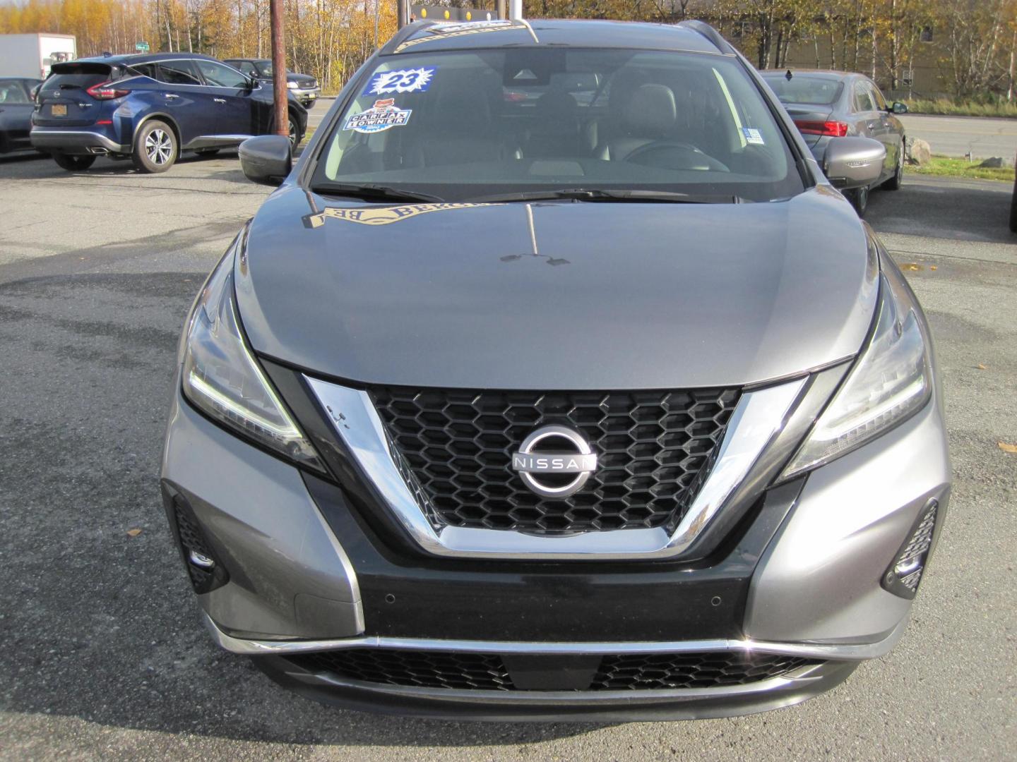 2023 gray /black Nissan Murano SV AWD (5N1AZ2BS3PC) with an 3.5L V6 DOHC 24V engine, CVT transmission, located at 9530 Old Seward Highway, Anchorage, AK, 99515, (907) 349-3343, 61.134140, -149.865570 - Nice 2023 Nissan Murano SV come take a test drive - Photo#2