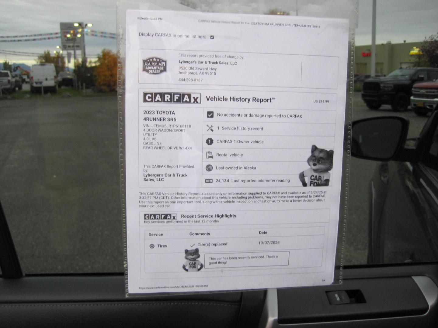 2023 gray /black Toyota 4Runner SR5 4WD (JTEMU5JR1P6) with an 4.0L V6 DOHC 24V engine, 5A transmission, located at 9530 Old Seward Highway, Anchorage, AK, 99515, (907) 349-3343, 61.134140, -149.865570 - Nice Toyota 4Runner with third row seat, come take a test drive - Photo#9