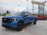 2023 blue /black GMC Sierra 1500 Elevation Crew Cab 4WD (3GTPUCEK9PG) with an 2.7L L4 DOHC 16V TURBO engine, 6A transmission, located at 9530 Old Seward Highway, Anchorage, AK, 99515, (907) 349-3343, 61.134140, -149.865570 - in transit - Photo#1