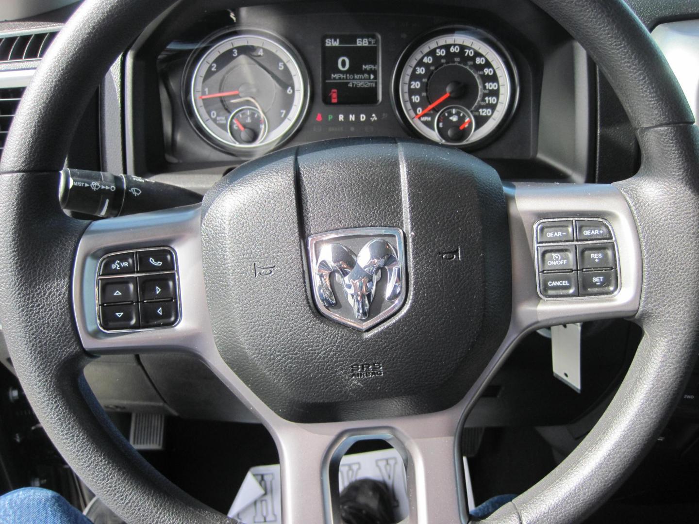 2024 black /black RAM 1500 SLT Quad Cab 4WD (1C6RR7GGXRS) with an 3.6L V6 DOHC 24V FFV engine, 8A transmission, located at 9530 Old Seward Highway, Anchorage, AK, 99515, (907) 349-3343, 61.134140, -149.865570 - Nice Ram Club Cab SLT come take a test drive - Photo#14