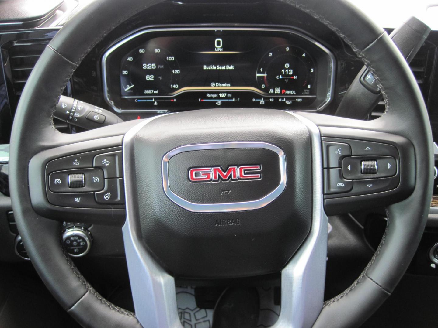 2024 red /black GMC Sierra 1500 Elevation Crew Cab 4WD (3GTPUCEK3RG) with an 2.7L L4 DOHC 16V TURBO engine, 6A transmission, located at 9530 Old Seward Highway, Anchorage, AK, 99515, (907) 349-3343, 61.134140, -149.865570 - Low miles on this 2024 GMC Sierra 1500 come take a test drive - Photo#24