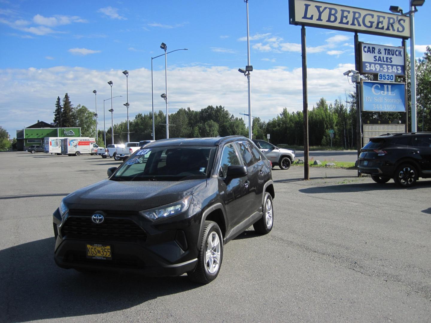 2020 black /black Toyota RAV4 Hybrid LE (4T3LWRFV6MU) with an 2.5L L4 DOHC 16V HYBRID engine, CVT transmission, located at 9530 Old Seward Highway, Anchorage, AK, 99515, (907) 349-3343, 61.134140, -149.865570 - Nice Toyota Rav 4 LE come take a test drive- Photo#0