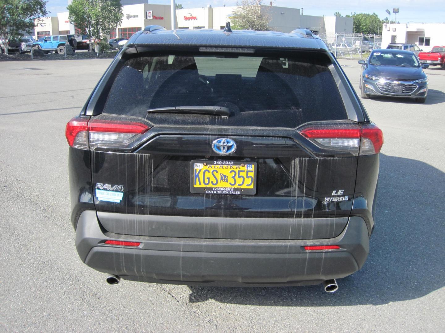 2020 black /black Toyota RAV4 Hybrid LE (4T3LWRFV6MU) with an 2.5L L4 DOHC 16V HYBRID engine, CVT transmission, located at 9530 Old Seward Highway, Anchorage, AK, 99515, (907) 349-3343, 61.134140, -149.865570 - Nice Toyota Rav 4 LE come take a test drive- Photo#5