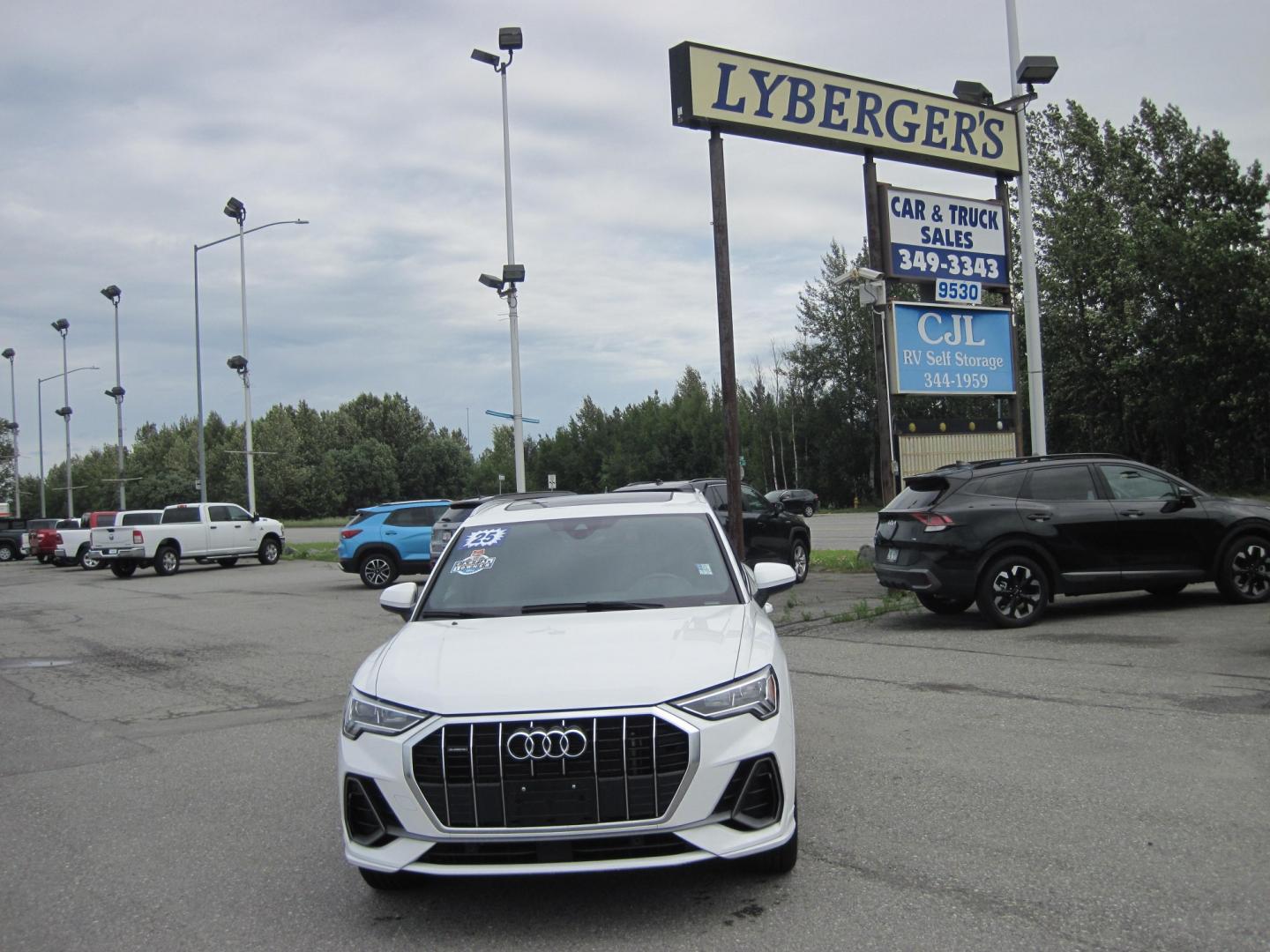 2025 Audi Q3 S line Premium quattro (WA1DECF34S1) with an 2.0L L4 DOHC 24V engine, AUTOMATIC transmission, located at 9530 Old Seward Highway, Anchorage, AK, 99515, (907) 349-3343, 61.134140, -149.865570- Photo#0