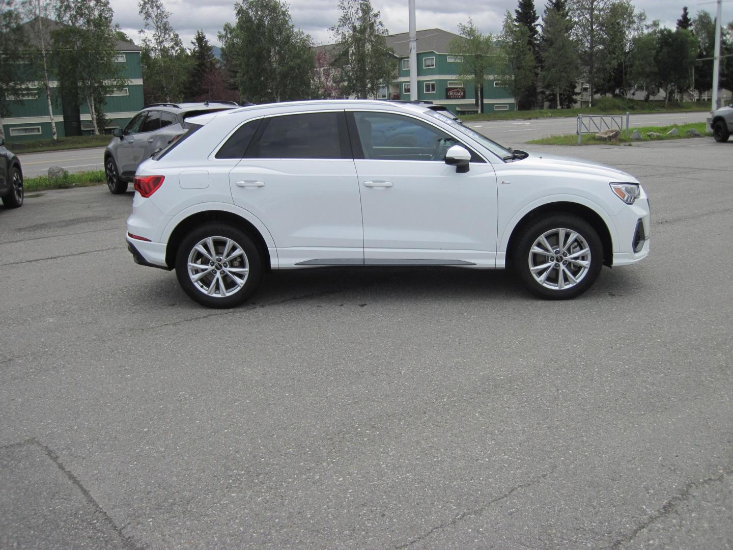 2025 Audi Q3 S line Premium quattro (WA1DECF34S1) with an 2.0L L4 DOHC 24V engine, AUTOMATIC transmission, located at 9530 Old Seward Highway, Anchorage, AK, 99515, (907) 349-3343, 61.134140, -149.865570- Photo#4