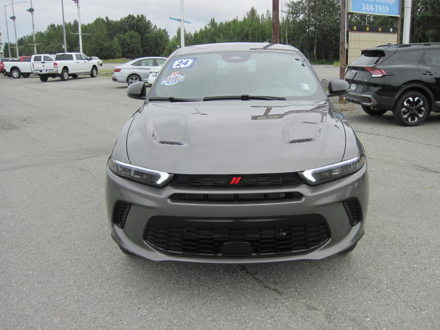 2024 gray /black Dodge Hornet GT (ZACNDFAN2R3) with an 2.0L L4 DOHC 16V engine, 9A transmission, located at 9530 Old Seward Highway, Anchorage, AK, 99515, (907) 349-3343, 61.134140, -149.865570- Photo#2