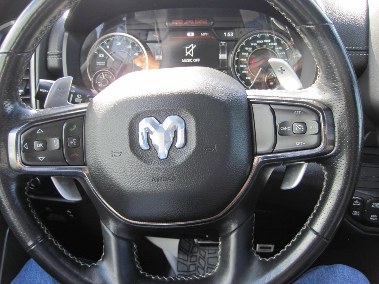 2022 blue /black RAM 1500 Rebel Crew Cab SB 4WD (1C6SRFLT2NN) with an 5.7L V8 OHV 16V engine, 8A transmission, located at 9530 Old Seward Highway, Anchorage, AK, 99515, (907) 349-3343, 61.134140, -149.865570 - LOADED 2022 RAM 1500 REBEL WITH LOTS OF EXTRAS COME TAKE A TEST DRIVE- Photo#16