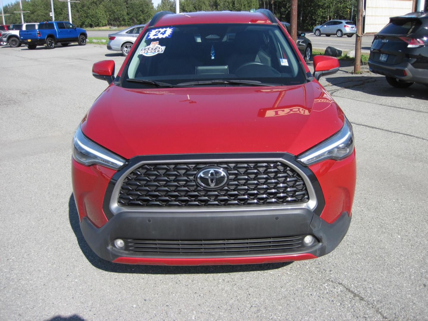 2024 RED /gray Toyota Corolla Cross XLE AWD (7MUEAABG8RV) with an 2.0L L4 DOHC 16V engine, CVT transmission, located at 9530 Old Seward Highway, Anchorage, AK, 99515, (907) 349-3343, 61.134140, -149.865570 - Nice 2024 Toyota Corolla Cross, XLE 4wd come take a test drive.- Photo#2